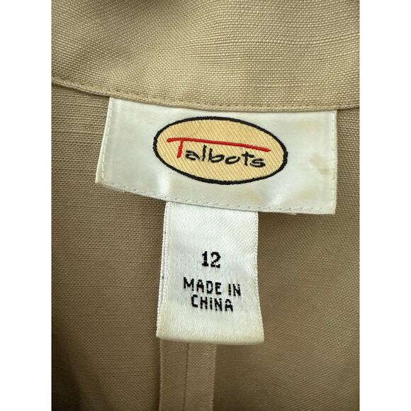 Talbots Linen Blend Jacket  size 12 - Picture 2 of 5